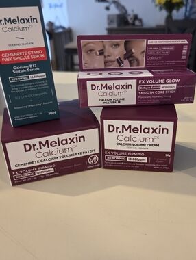 Dr. Melaxin Calcium EX Volume Skincare Set - Plum & White